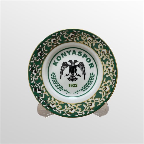 KONYASPOR PORSELEN DEKORATİF TABAK 17 CM